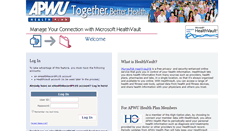 Desktop Screenshot of healthvault.apwuhp.com